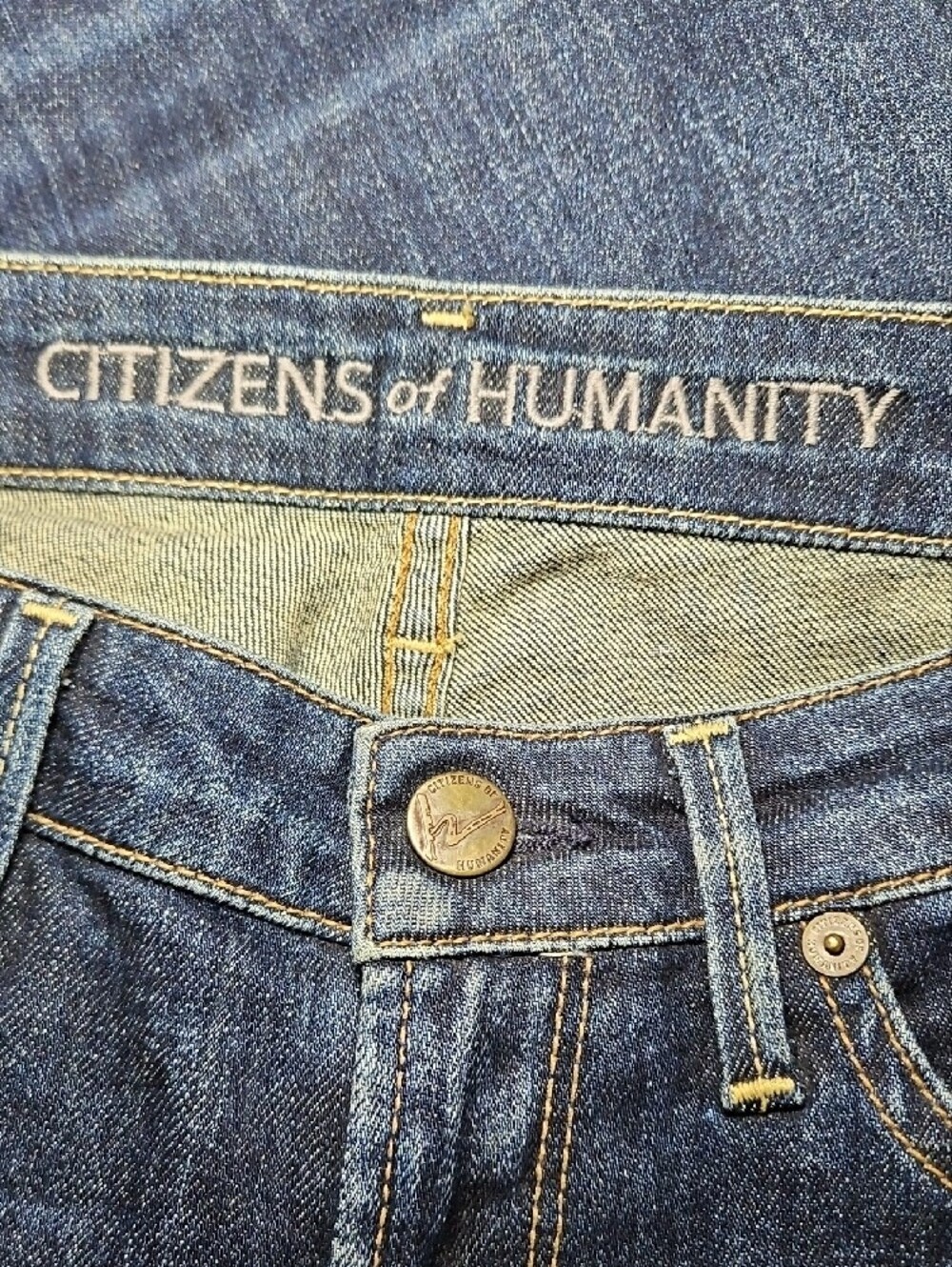 Citizens Of Humanity Low Rise Y2K Dark Indigo Slim Jean Size 27 - Picture 6 of 8